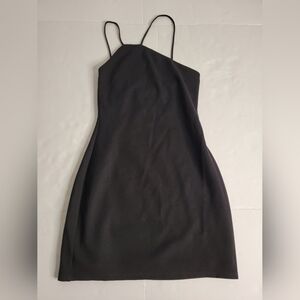 Lovers + Friends Mini Dress XS Halter Bodycon Black LBD NEW